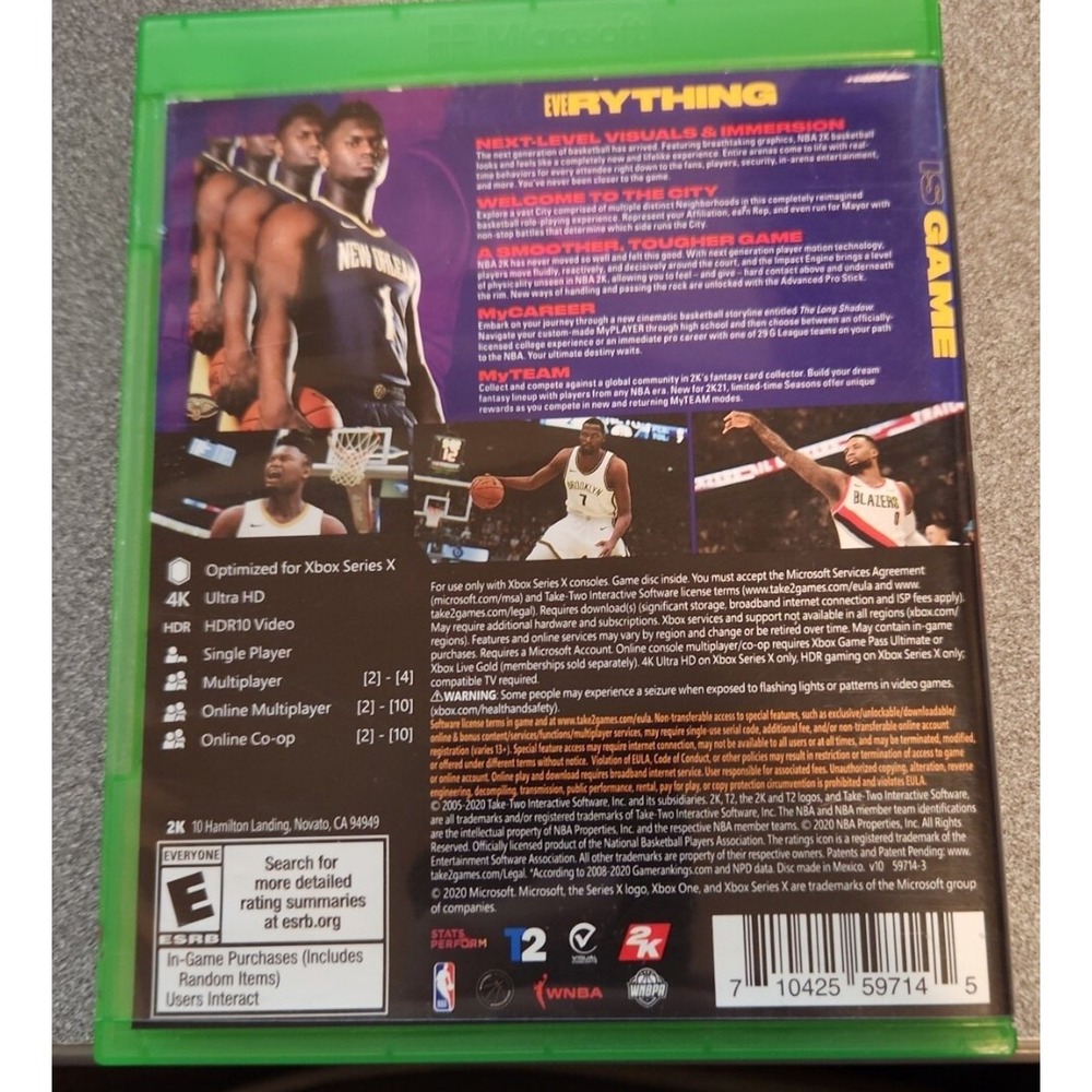 NBA 2K21 -‎ Xbox Series X Basketball EA Sports 2020 - Picture 2 of 3